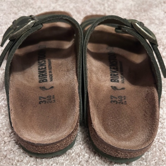 BIRKENSTOCK Women’s Arizona Birko-Flor Sandals-Desert Soil Camo Green Size 6-6.5 - Picture 9 of 13